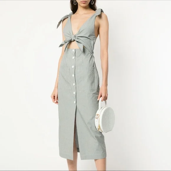 Alice McCall Dresses | Alice McCall Make Sense Striped Midi Dress. | Color: Blue/White | Size: 6 | Lware15'S Closet